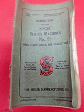 Vintage Original SINGER Model 66 Instruction Manual Oscillating Hook