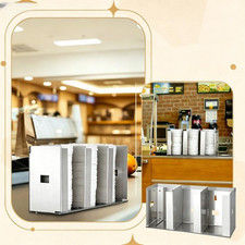 Stainless Steel Cup Lid Organizer Adjustable Spacing for Various Lid Sizes