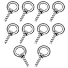 M4 Lifting Eye Bolt 10Pcs, 304 Stainless Steel Eye Bolts Hardware, Male Thread R