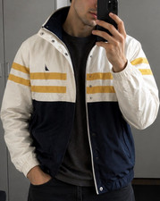 Nautica Herren Windbreaker Jacke L kurz Reiß...