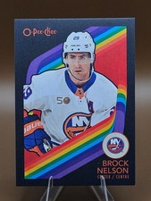 2023-24 O-Pee-Chee #171 Brock Nelson Retro Black Border #/100