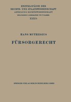 Hans Muthesius | FüRsorgerecht | Taschenbuch | Deutsch | Xii | Springer