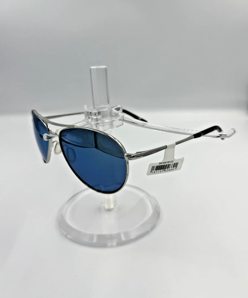 Gafas de sol polarizadas Smith Langley 2 plateadas 010/QG 61 Foto 4 de 4