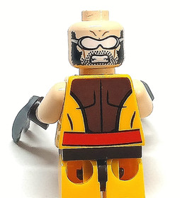 Marvel Super Heroes LEGO&reg; Wolverine X-Men Minifigure 76022 sh119 Missing Mask. 