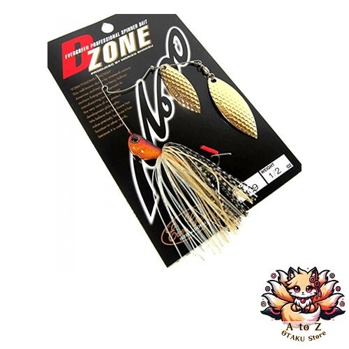 NEW Evergreen Spinnerbait D-Zone Double Willow Leaf 1/2oz Gold Rush #09 - Image 1