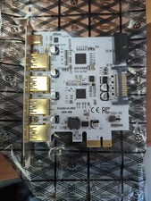 USB 3.0 PCI Express PCIe Expansion Card, PCI-e X1 to 4 Ports USB 3.0 2 USB Type