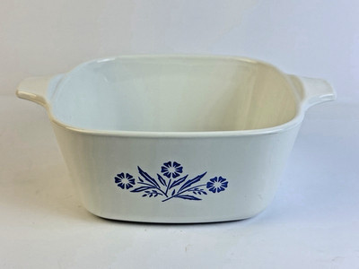 Vintage Corning Ware Blue Cornflower 22 oz Casserole Dish P-43-B NO LID NICE