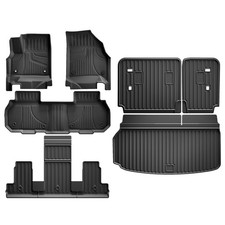 AOMSAZTO Floor Mats for Chevy Traverse/GMC Acadia 2024-2026 7 Seats 2nd Row ...