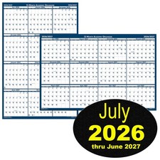 House of Doolittle 2026-2027 395 HOD395 Erasable Academic Wall Calendar 24 x 37"