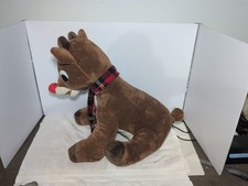 Rudolph The Red-Nosed Reindeer Christmas Movie Plush Dan Dee Sitting