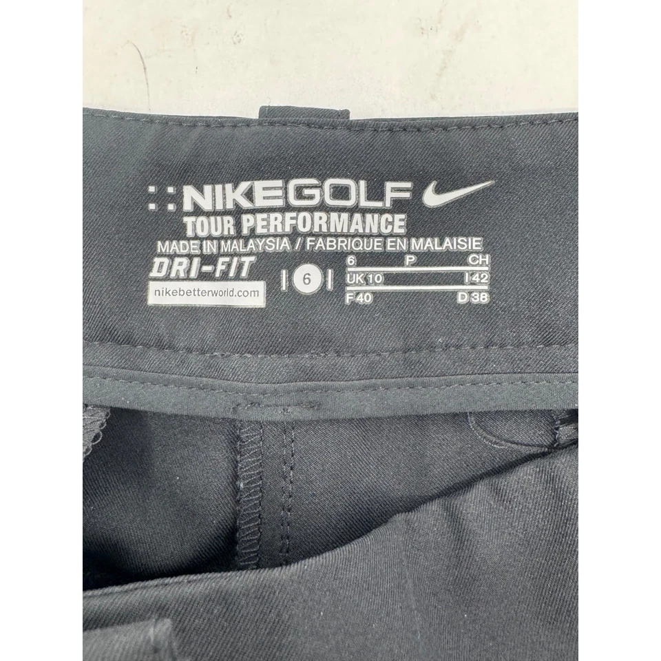 Pantalones de vestir recortados negros para mujer Nike Golf Tour Performance Dri-FIT Foto 4 de 4