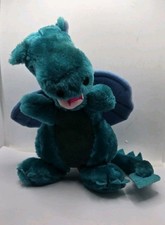 Dakin 1983 Teal Dragon Plush