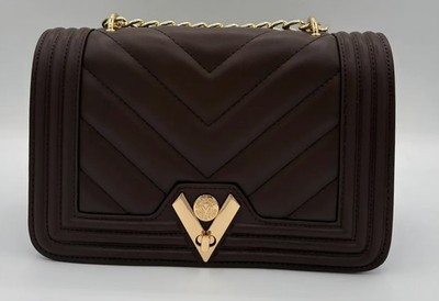 Valentino orlandi Chevron Crossbody - Brown