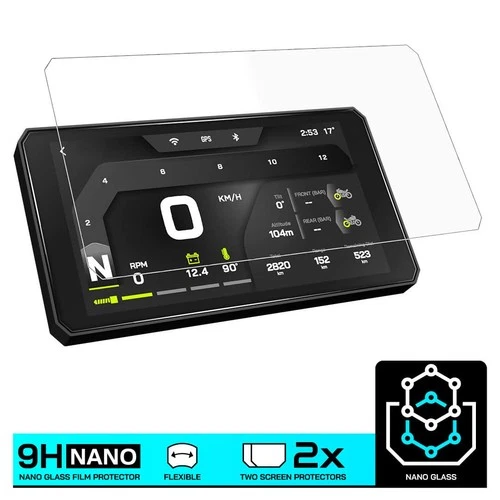 RIDERNAV R7M  NANO GLASS Dashboard Screen Protector x 2