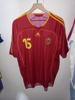 adidas Spain Soccer Jersey Sergio Ramos #15 06 AUTHENTIC