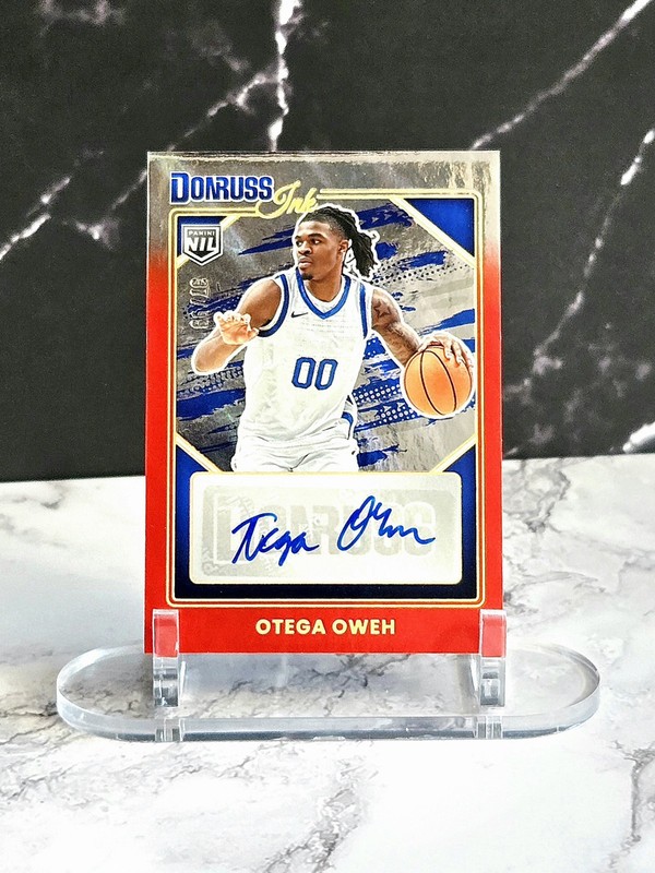 2025-26 Donruss Ink Otega Oweh Auto Red /99 INK-OOW Kentucky Wildcats RC