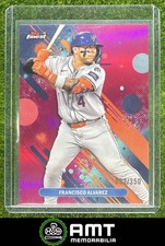 Francisco Alvarez 2025 Topps Finest 62/350 Common Magenta Refractor Mets