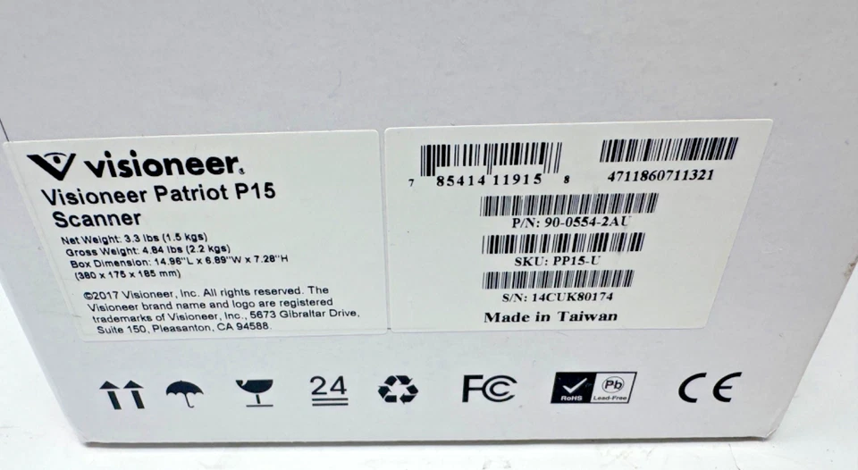 Visioneer Patriot P15 Portable Duplex Document Scanner - Image 4 of 4