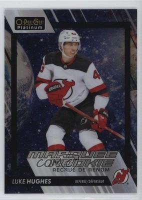 2023 O-Pee-Chee Platinum Marquee Rookies Cosmic 6/65 Luke Hughes Rookie RC 1j6p