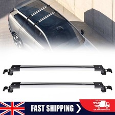 Universal Aluminium Roof Rack Cross Bars Luggage Skiing Cargo Carriers w/ Lock