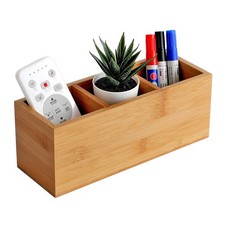 Bamboo Wood Pens Pencils Holder Cup for Desk Remote Control Holder, Caddy,Org...
