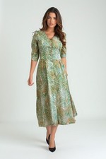 Abito di design Made in Italy 100% cotone festa matrimonio cocktail S 2XL