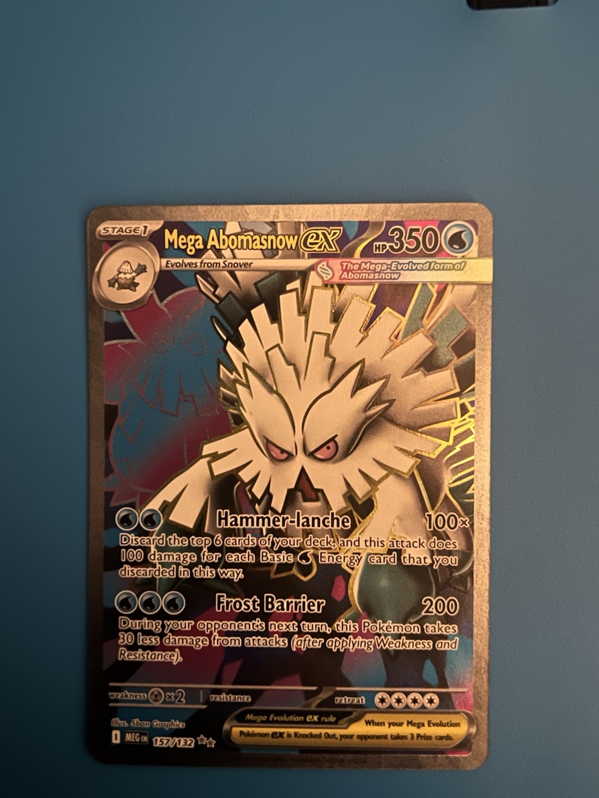 Pokémon TCG Mega Abomasnow EX Mega Evolution Ultra Rare Card 157/132 NM