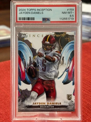2024 NFL Topps Inception ** Jayden Daniels RC ** Commanders PSA 8.5