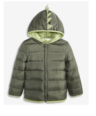 Epic Threads Boys' Toddler 4T Dino Puffer Hooded Jacket, Midweight