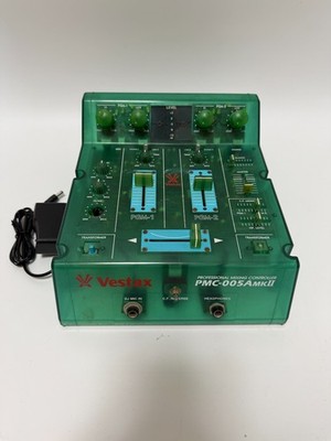 Vestax PMC-005A MK2 DJ Mixer 2-Channel Limited Green Skeleton from JAPAN 09