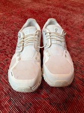 On Cloud 6 Triple White Mens Size 9 Running Athletic Sneakers EUC