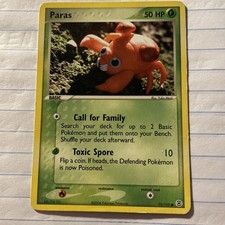 Paras 72/112 Common FireRed & LeafGreen Pokemon Moderately Played