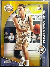 23-24 NBL TOPPS CHROME SAM MENNENGA GOLD PARALLEL TAIPANS CARD #27 d#36/50