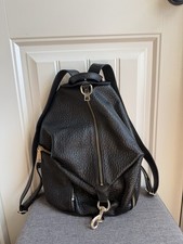 Rebecca Minkoff Julian Backpack Black Pebbled...