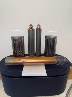 Dyson Airwrap Multi-Styler Set mit 6Aufsätzen, Aufbewahrungsbox kupfer/grau