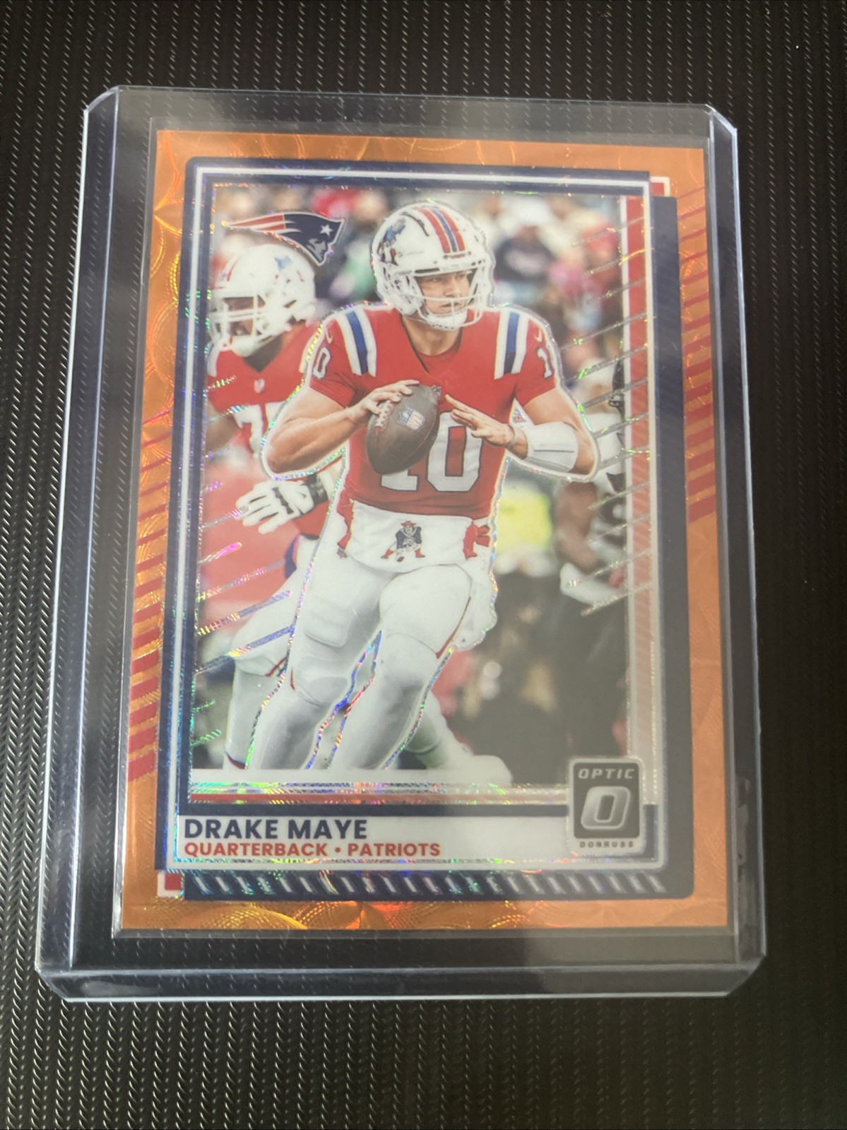 2025 Panini Donruss Optic Drake Maye Orange Scope SP /79 🔥 PATRIOTS #47