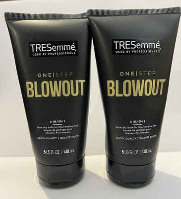 Lot of 2 Treseemme One Step Blowout 5 in Blow Out Balm For Fine/Medium Hair