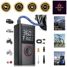 Rechargeable Portable Air Compressor - Fast Inflation for Tires  Sports Balls