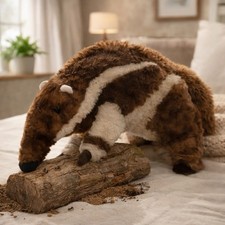 Anteater Plush Stuffed Animal Medium 20 Brown White Realistic Classroom Zoo Toy