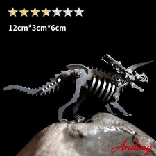 3D Metal Puzzles Triceratops Dragon 61PCS Metal Kits Build DIY Ornaments