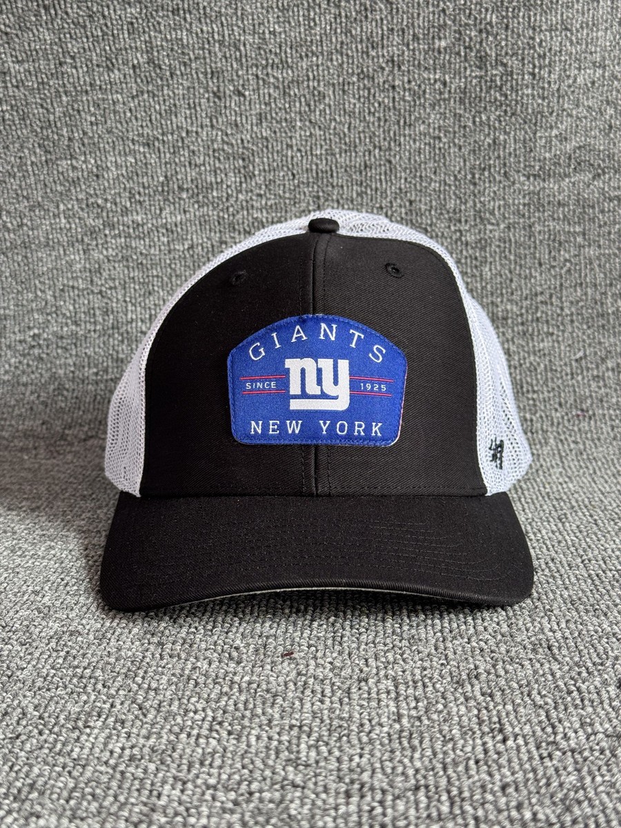 '47 Brand NY Giants Trucker Snapback Black White One Size NFL Hat