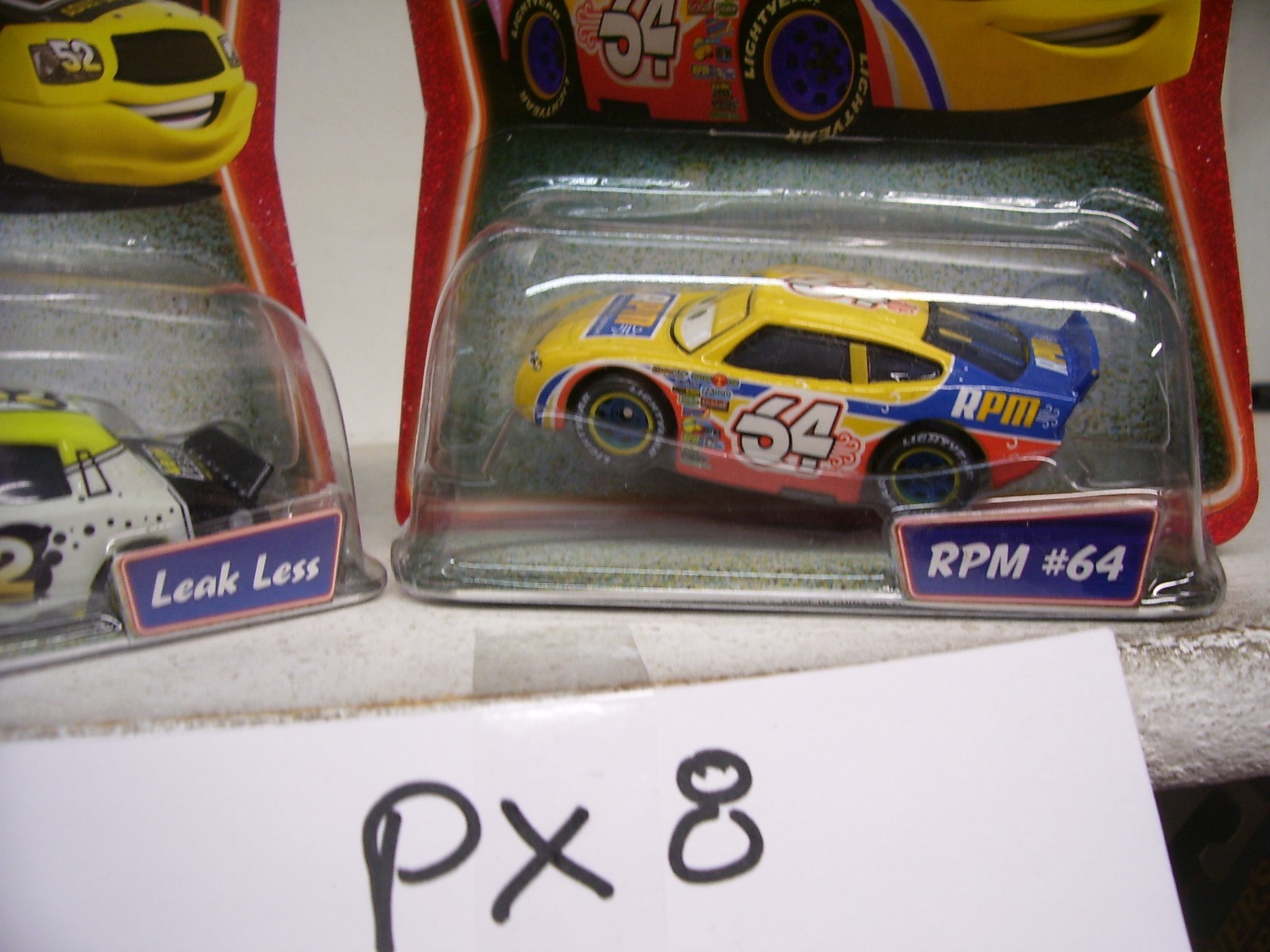 DISNEY PIXAR CARS #52 LEAKLESS / #64 RPM64 SUPERCHARGED SERIES 2 CAR ...