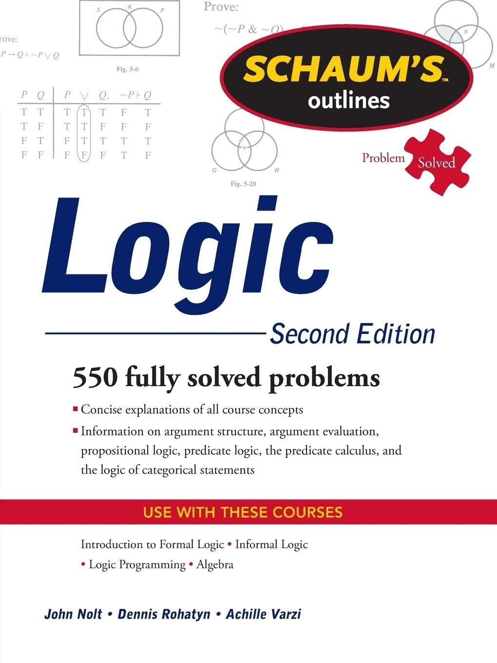 Schaum's Outline of Logic, Second Edition by John Nolt NEW - Image 5