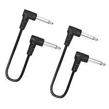 Guitar Jumper Cables Right Angle For Space Saving Pedal Setups 2/4PCS