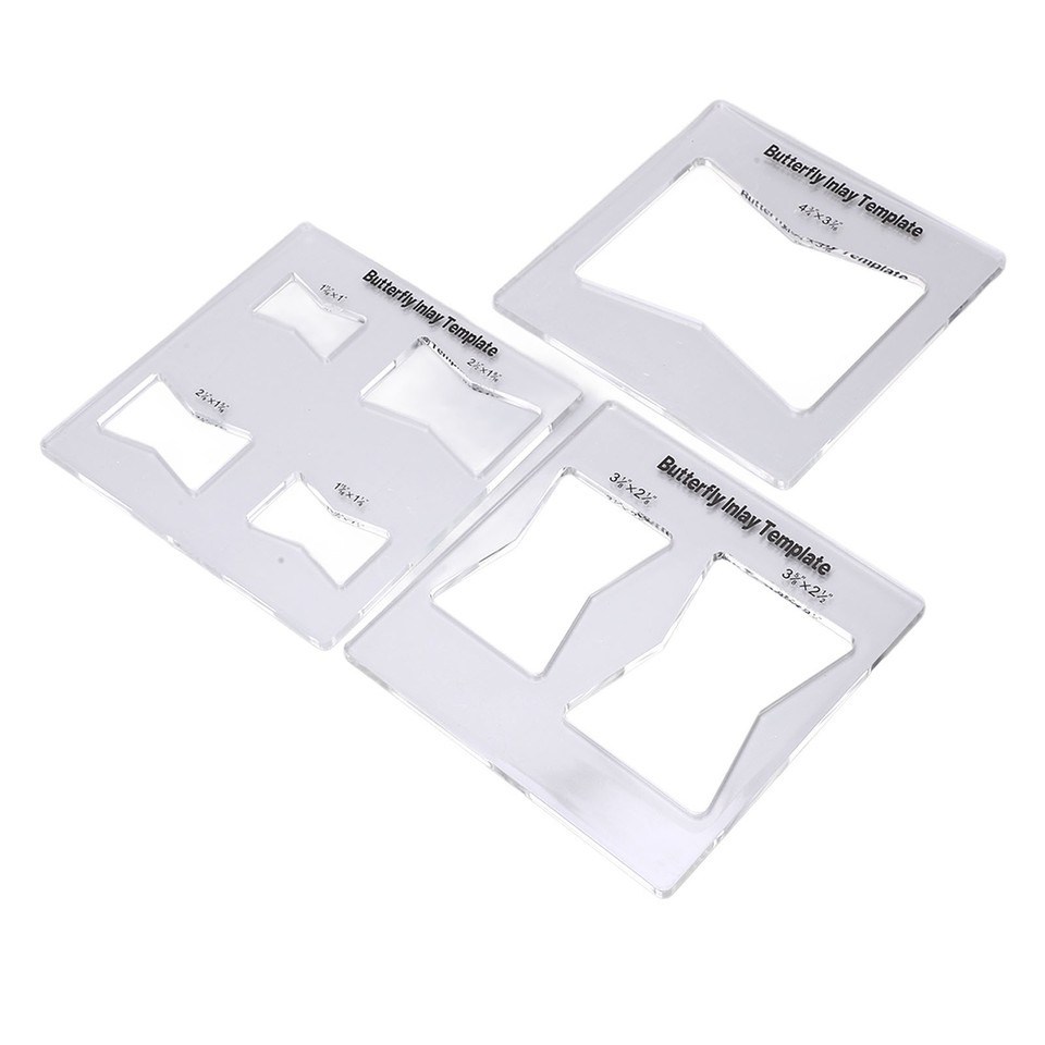X Router Template 3Pcs Inlay Template Router Decorative Templates For Woodworking Parts ...