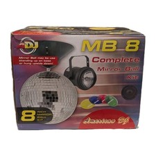American DJ MB 8 COMBO 8" Mirror Ball  M-DCBASE Motor PL-1000, Pinspot W/ Lamp