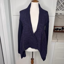 Lululemon Athletica Wrap it Up Merino Wool Cardigan Sweater Size Large Purple