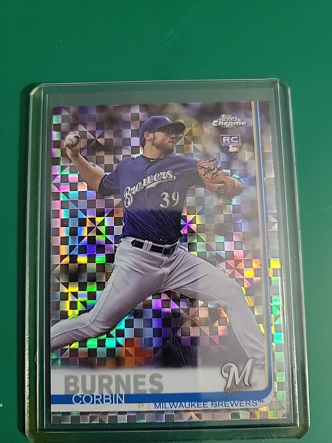 2019 Topps Chrome Baseball Xfractor Corbin Burnes 84