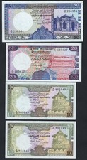 SRI LANKA , Ceylon 10,10,20, and 50(1982-1985) RUPEES  VF/UNC /F10