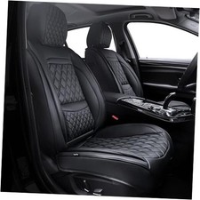 Luxury Car Seat Cover with Diamond Design, Leather Car Front Seat Covers